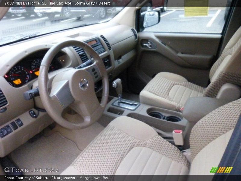 Storm Gray / Desert 2007 Nissan Frontier SE King Cab 4x4