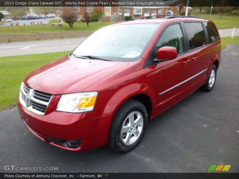 Inferno Red Crystal Pearl / Medium Slate Gray/Light Shale 2010 Dodge Grand Caravan SXT