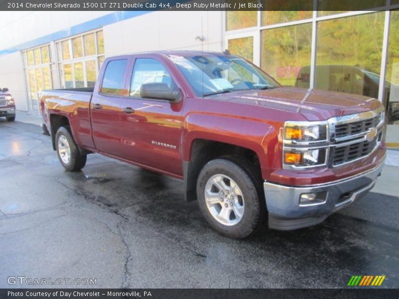 Deep Ruby Metallic / Jet Black 2014 Chevrolet Silverado 1500 LT Z71 Double Cab 4x4