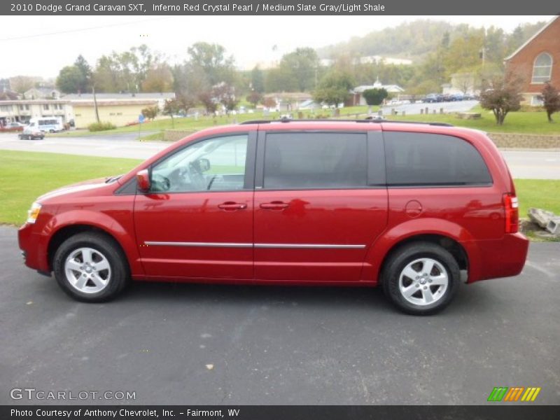 Inferno Red Crystal Pearl / Medium Slate Gray/Light Shale 2010 Dodge Grand Caravan SXT