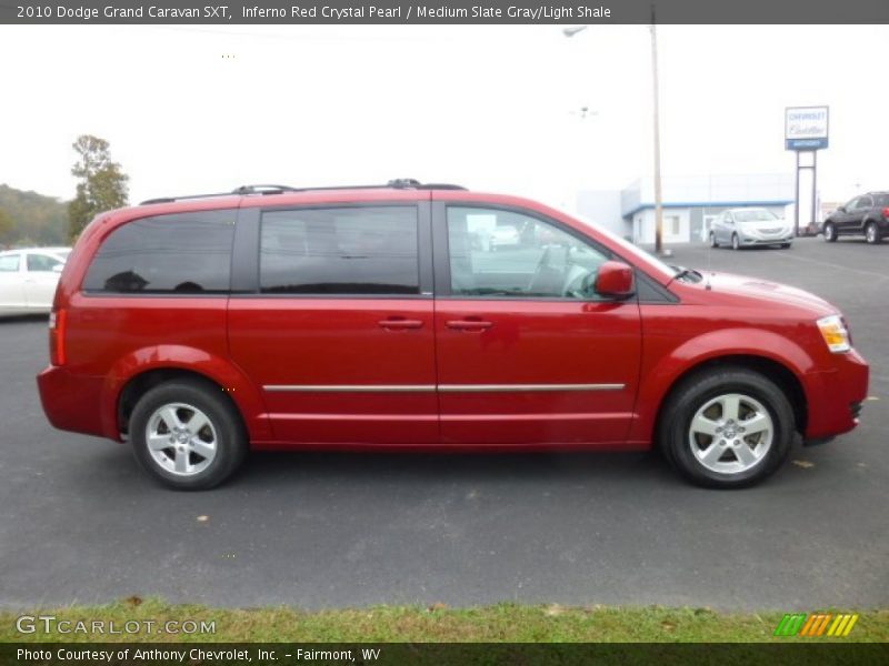 Inferno Red Crystal Pearl / Medium Slate Gray/Light Shale 2010 Dodge Grand Caravan SXT