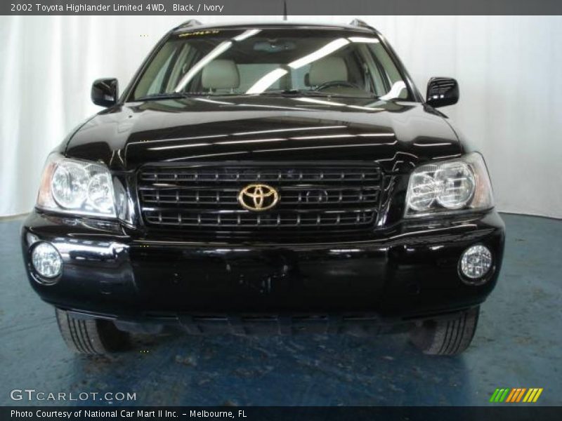 Black / Ivory 2002 Toyota Highlander Limited 4WD