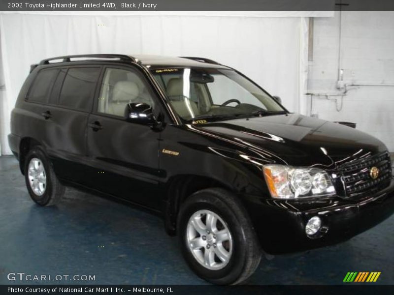 Black / Ivory 2002 Toyota Highlander Limited 4WD