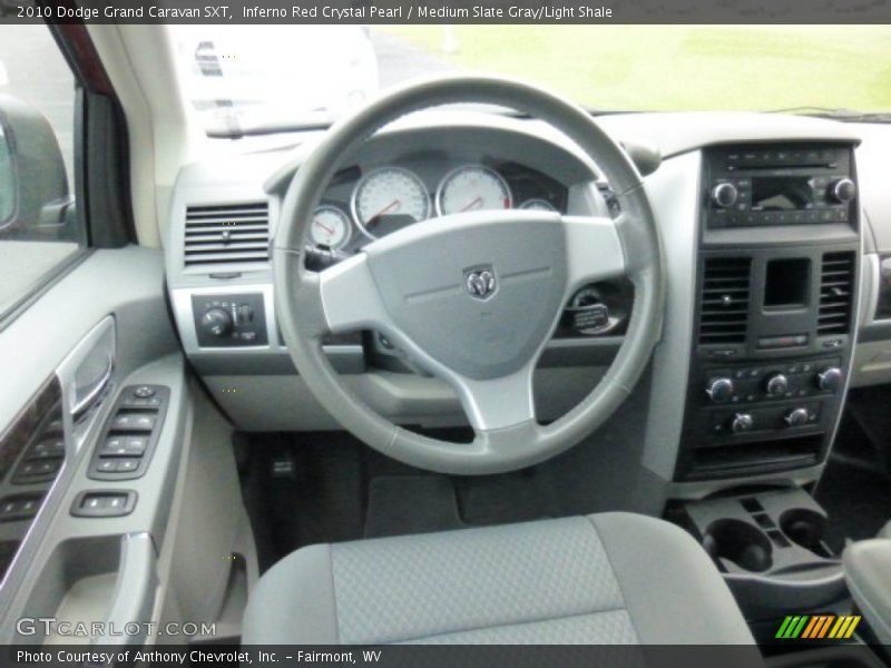 Inferno Red Crystal Pearl / Medium Slate Gray/Light Shale 2010 Dodge Grand Caravan SXT