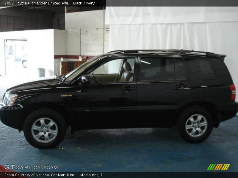 Black / Ivory 2002 Toyota Highlander Limited 4WD