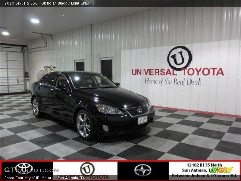 Obsidian Black / Light Gray 2010 Lexus IS 350