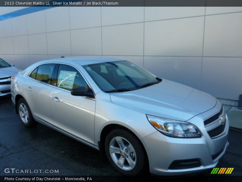 Silver Ice Metallic / Jet Black/Titanium 2013 Chevrolet Malibu LS