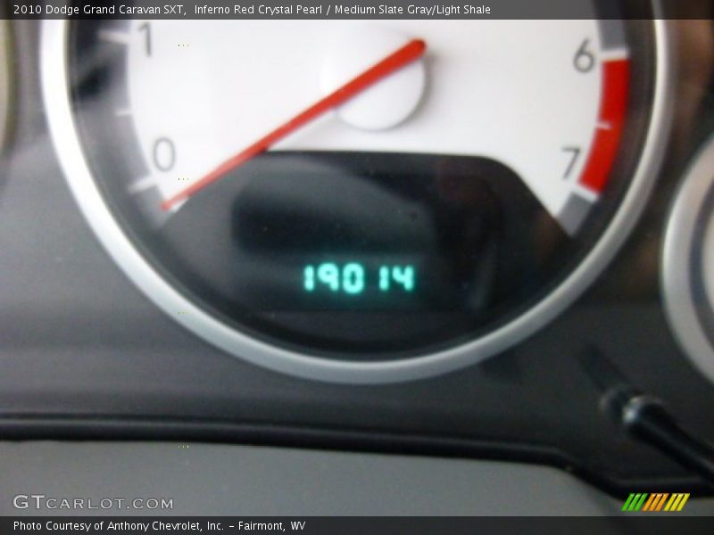 Inferno Red Crystal Pearl / Medium Slate Gray/Light Shale 2010 Dodge Grand Caravan SXT