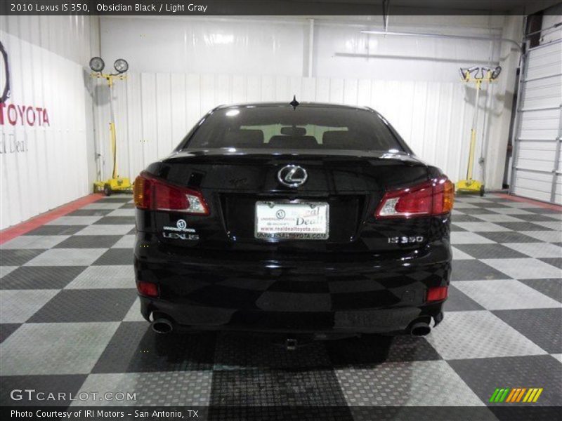 Obsidian Black / Light Gray 2010 Lexus IS 350