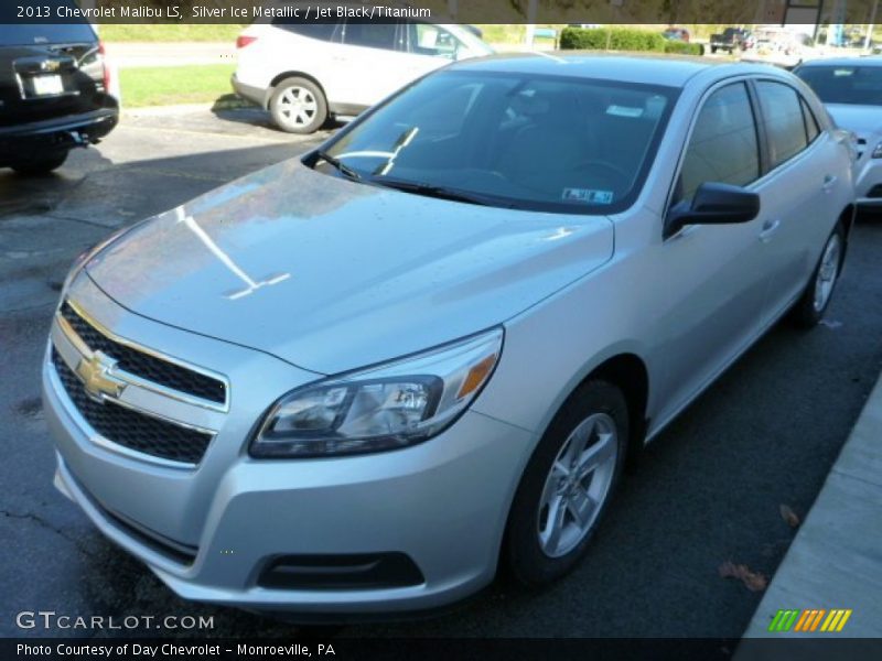 Silver Ice Metallic / Jet Black/Titanium 2013 Chevrolet Malibu LS
