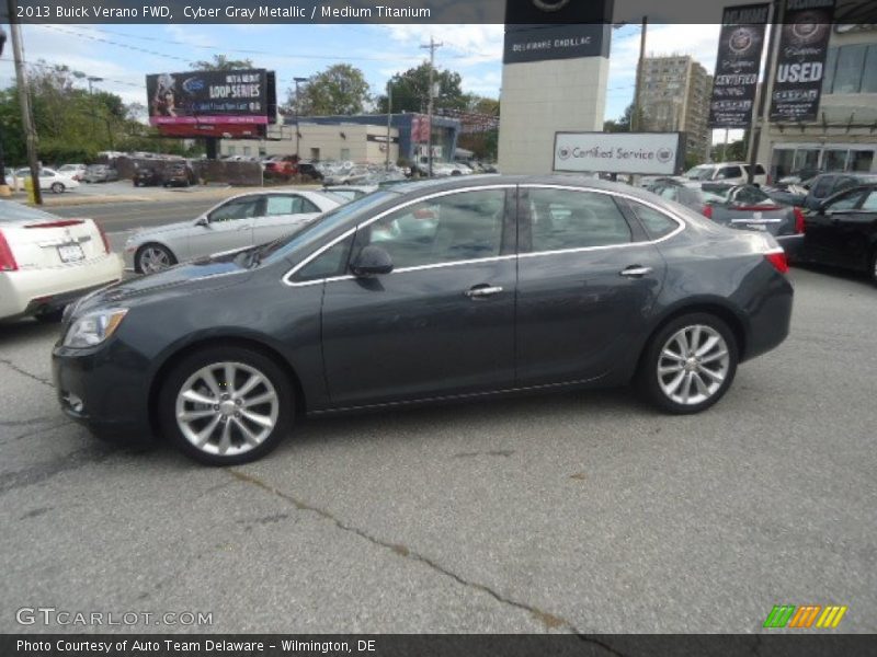 Cyber Gray Metallic / Medium Titanium 2013 Buick Verano FWD