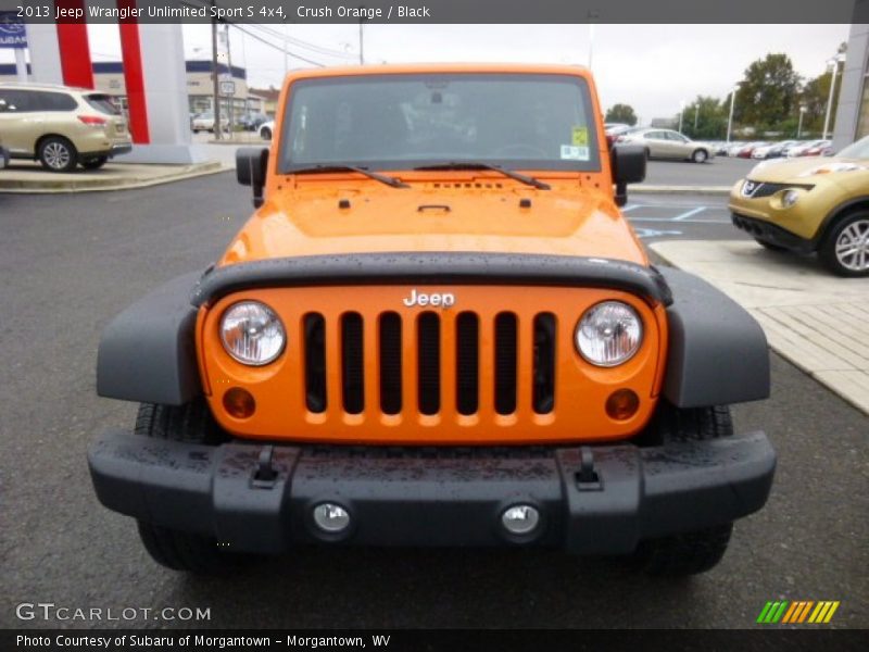 Crush Orange / Black 2013 Jeep Wrangler Unlimited Sport S 4x4