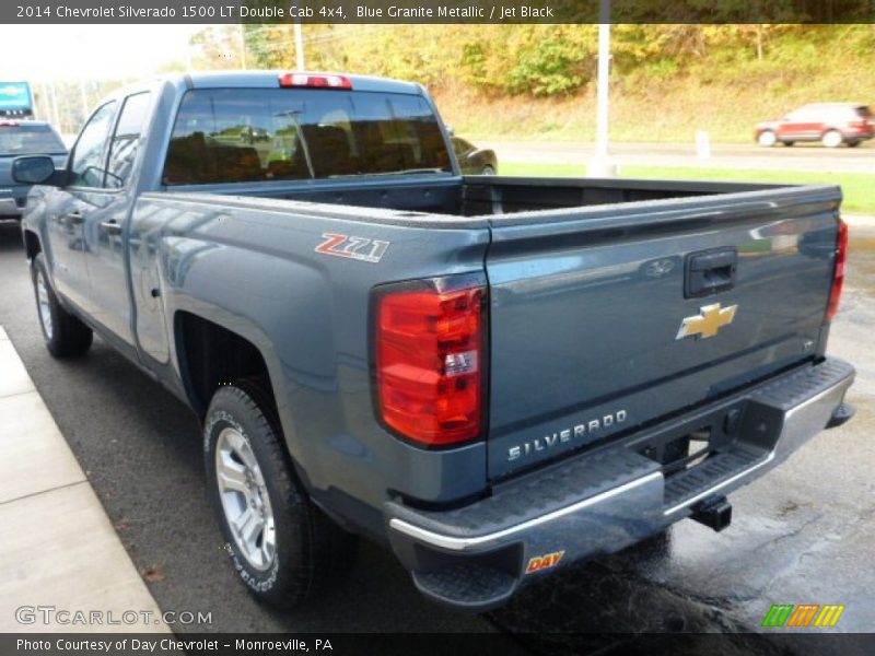 Blue Granite Metallic / Jet Black 2014 Chevrolet Silverado 1500 LT Double Cab 4x4