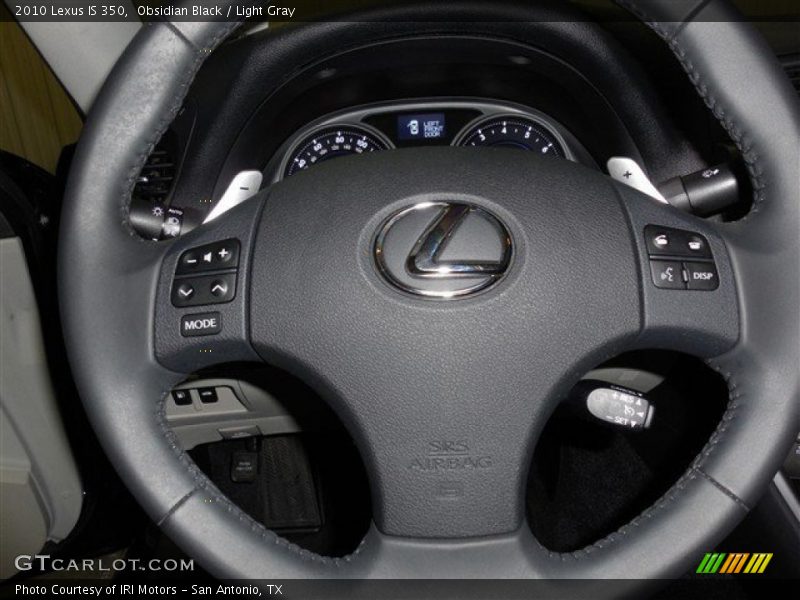 Obsidian Black / Light Gray 2010 Lexus IS 350
