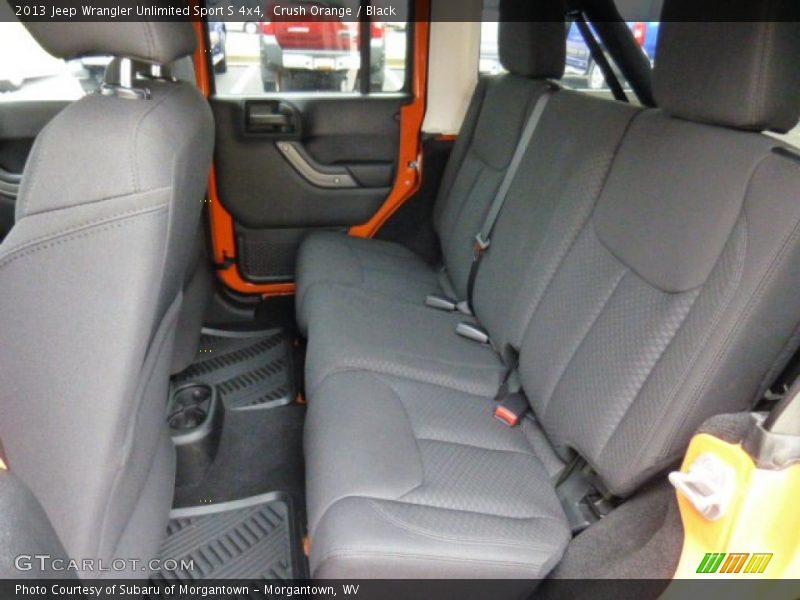 Crush Orange / Black 2013 Jeep Wrangler Unlimited Sport S 4x4