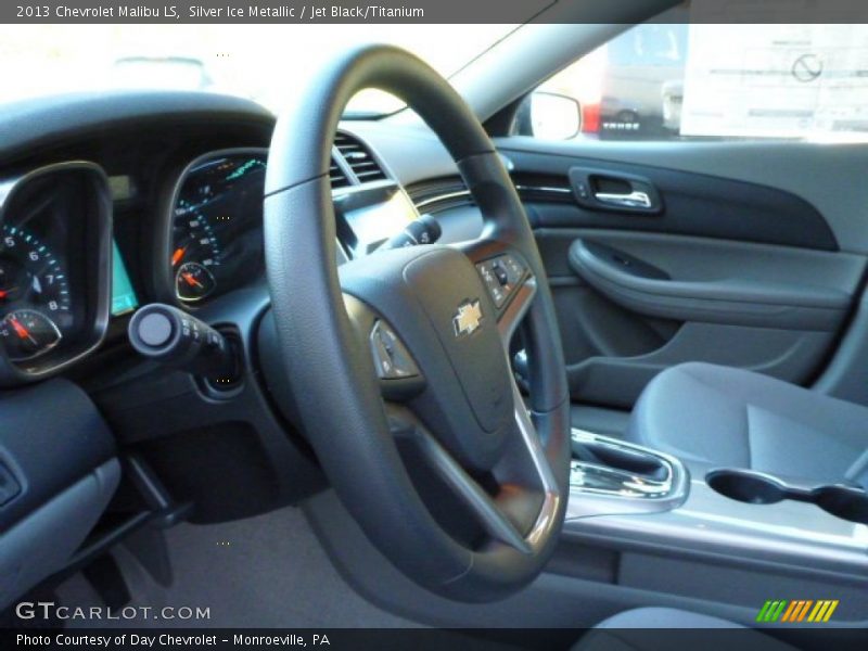 Silver Ice Metallic / Jet Black/Titanium 2013 Chevrolet Malibu LS