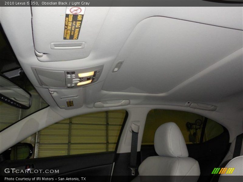 Obsidian Black / Light Gray 2010 Lexus IS 350