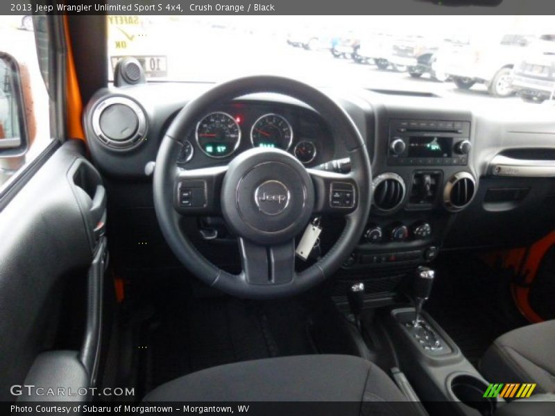 Crush Orange / Black 2013 Jeep Wrangler Unlimited Sport S 4x4