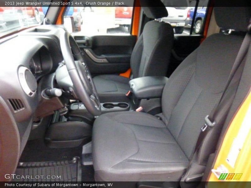 Crush Orange / Black 2013 Jeep Wrangler Unlimited Sport S 4x4