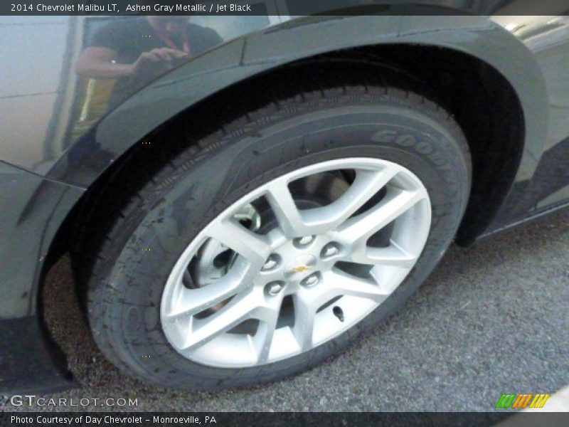Ashen Gray Metallic / Jet Black 2014 Chevrolet Malibu LT