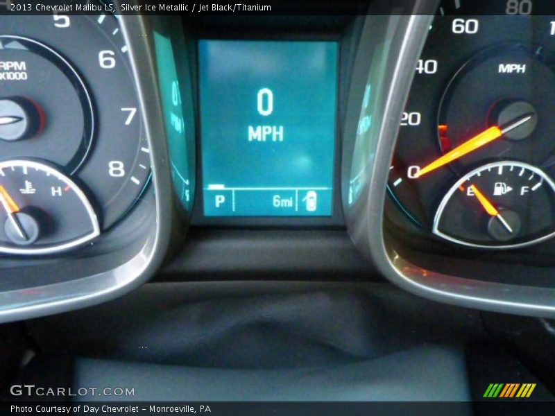 Silver Ice Metallic / Jet Black/Titanium 2013 Chevrolet Malibu LS
