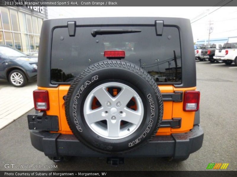 Crush Orange / Black 2013 Jeep Wrangler Unlimited Sport S 4x4