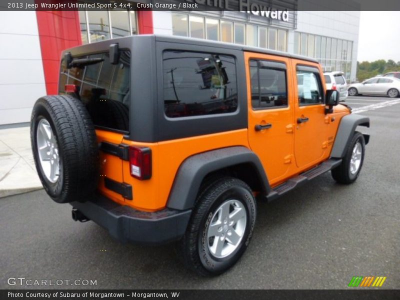 Crush Orange / Black 2013 Jeep Wrangler Unlimited Sport S 4x4