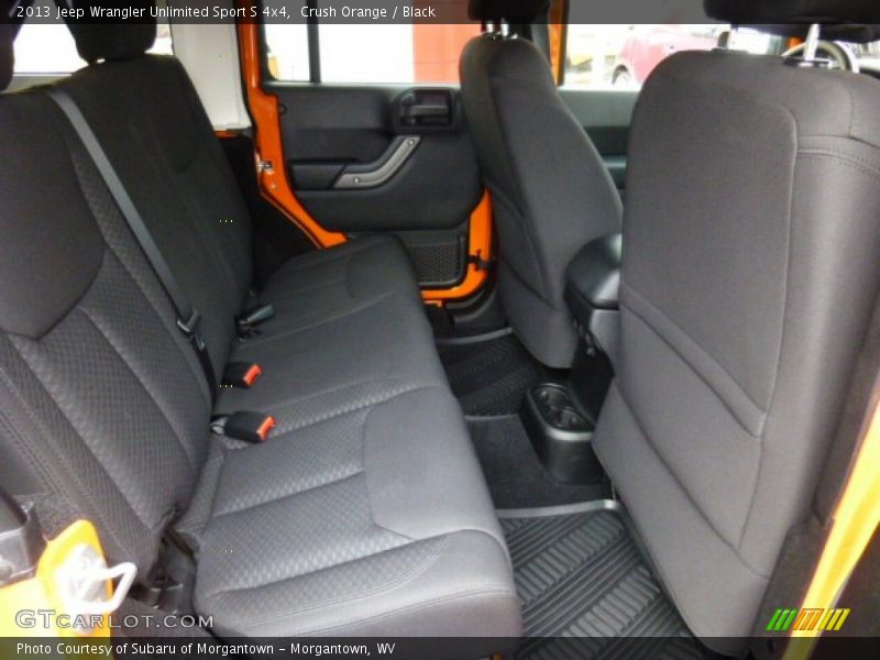 Crush Orange / Black 2013 Jeep Wrangler Unlimited Sport S 4x4