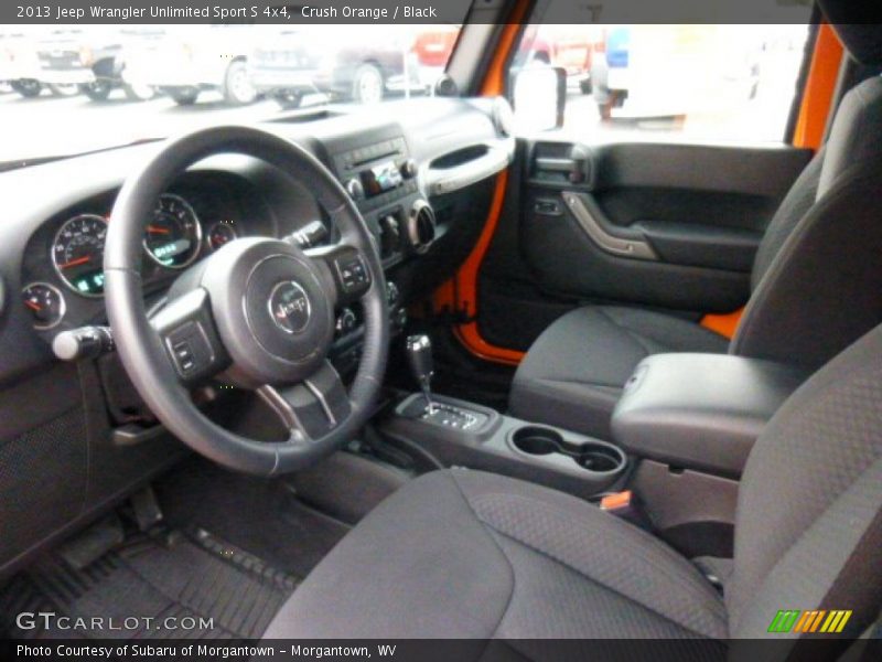 Crush Orange / Black 2013 Jeep Wrangler Unlimited Sport S 4x4
