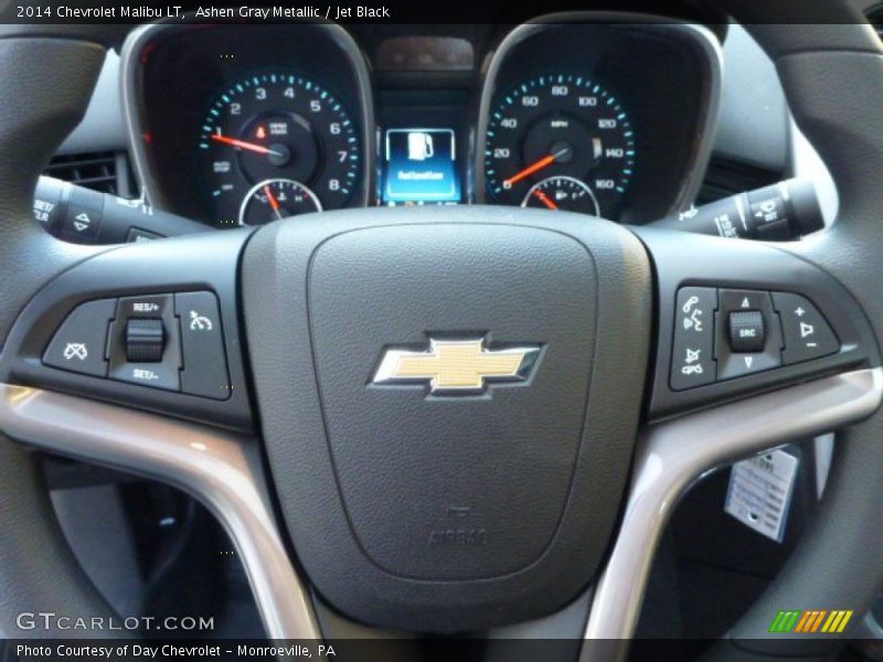 Ashen Gray Metallic / Jet Black 2014 Chevrolet Malibu LT