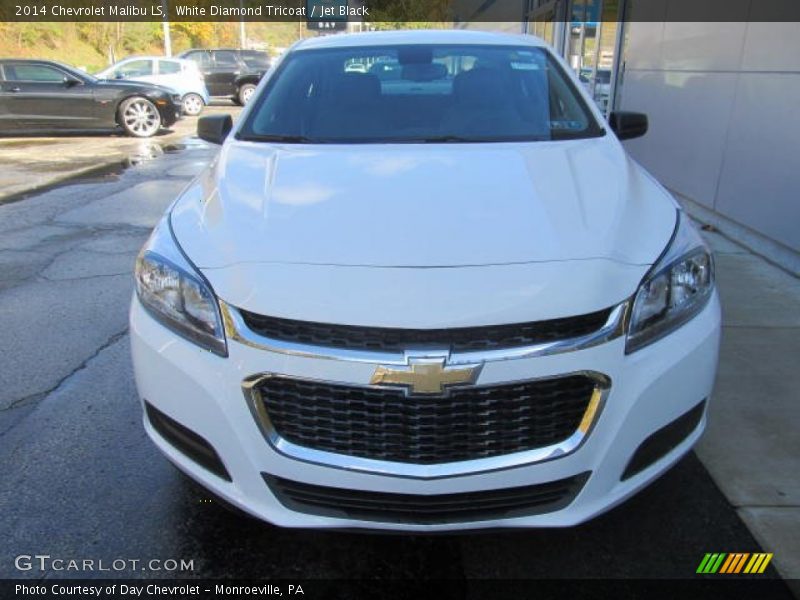 White Diamond Tricoat / Jet Black 2014 Chevrolet Malibu LS