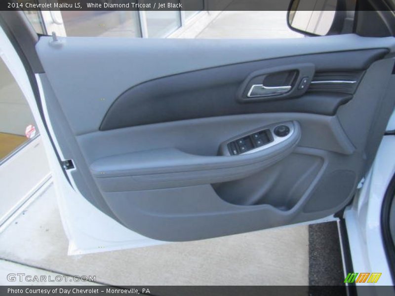 White Diamond Tricoat / Jet Black 2014 Chevrolet Malibu LS