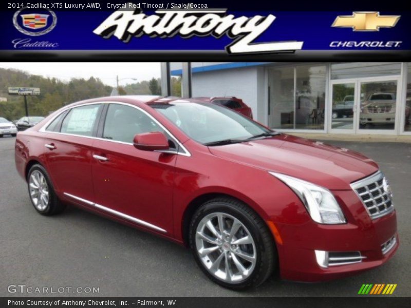 Crystal Red Tincoat / Shale/Cocoa 2014 Cadillac XTS Luxury AWD