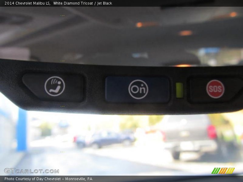 White Diamond Tricoat / Jet Black 2014 Chevrolet Malibu LS