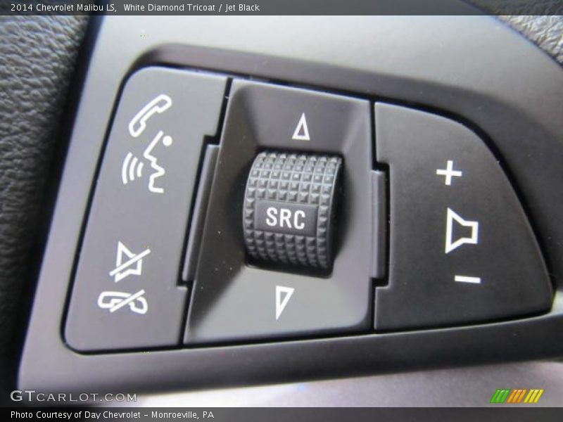 White Diamond Tricoat / Jet Black 2014 Chevrolet Malibu LS