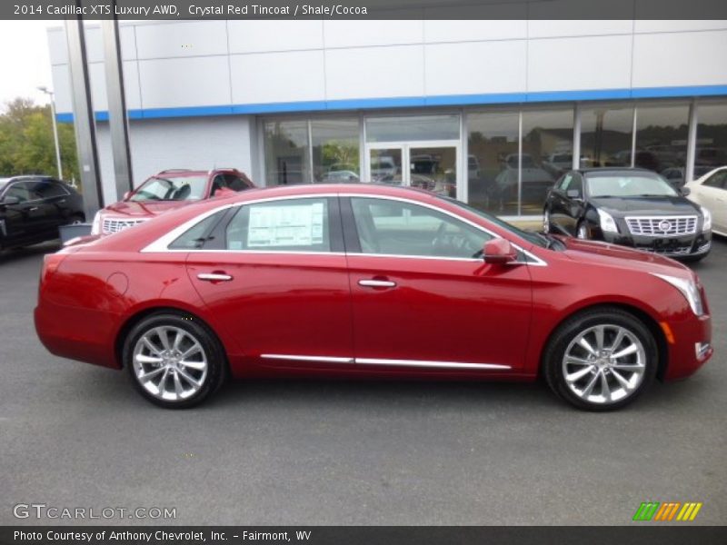 Crystal Red Tincoat / Shale/Cocoa 2014 Cadillac XTS Luxury AWD