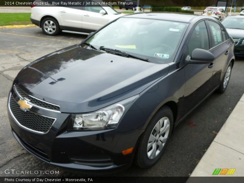 Blue Ray Metallic / Jet Black/Medium Titanium 2014 Chevrolet Cruze LS