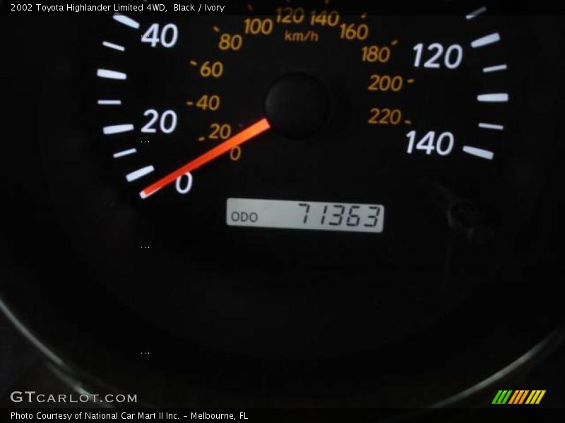 Black / Ivory 2002 Toyota Highlander Limited 4WD
