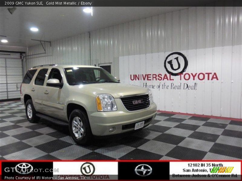 Gold Mist Metallic / Ebony 2009 GMC Yukon SLE