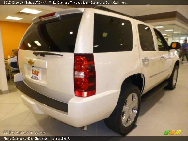 White Diamond Tricoat / Light Cashmere/Dark Cashmere 2013 Chevrolet Tahoe LTZ 4x4