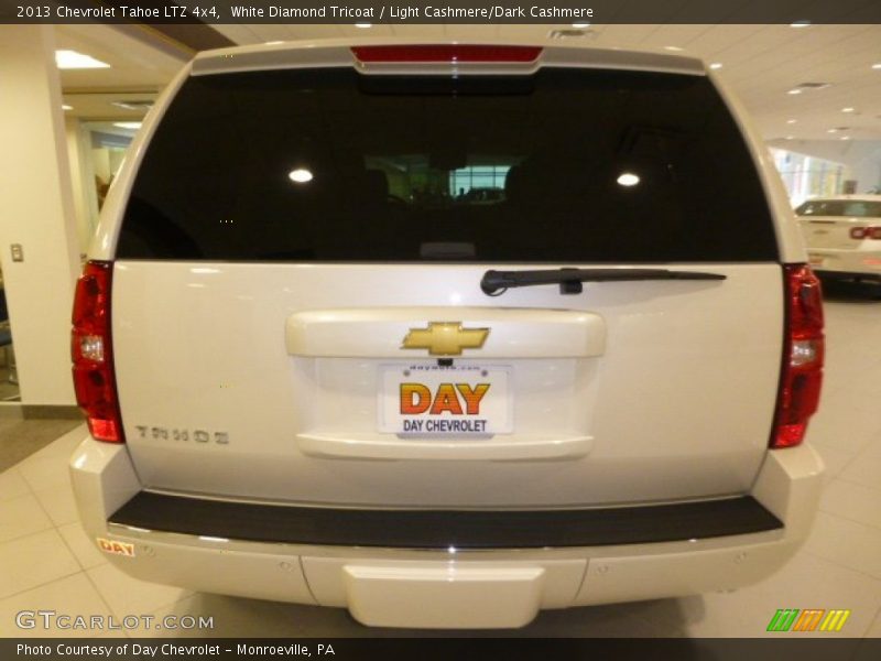 White Diamond Tricoat / Light Cashmere/Dark Cashmere 2013 Chevrolet Tahoe LTZ 4x4