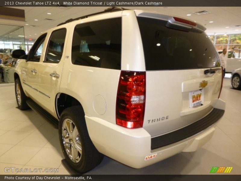 White Diamond Tricoat / Light Cashmere/Dark Cashmere 2013 Chevrolet Tahoe LTZ 4x4