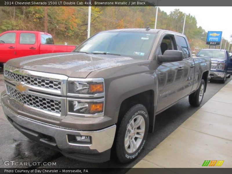 Brownstone Metallic / Jet Black 2014 Chevrolet Silverado 1500 LT Double Cab 4x4