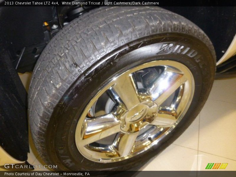 White Diamond Tricoat / Light Cashmere/Dark Cashmere 2013 Chevrolet Tahoe LTZ 4x4