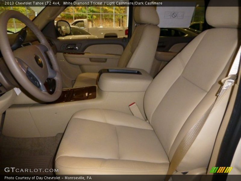 White Diamond Tricoat / Light Cashmere/Dark Cashmere 2013 Chevrolet Tahoe LTZ 4x4
