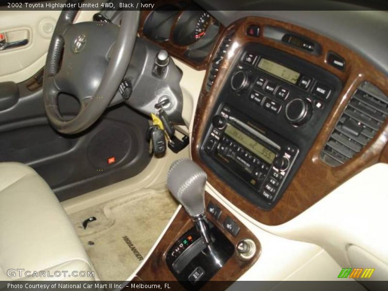 Black / Ivory 2002 Toyota Highlander Limited 4WD