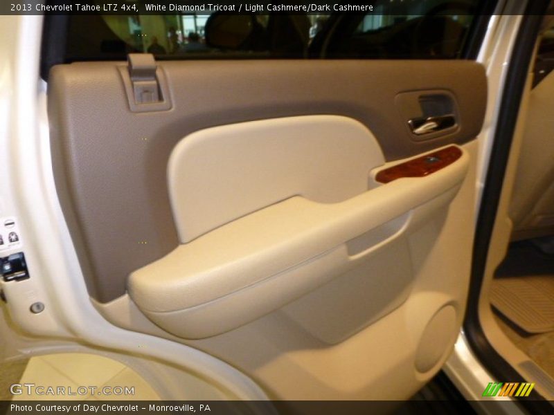 White Diamond Tricoat / Light Cashmere/Dark Cashmere 2013 Chevrolet Tahoe LTZ 4x4
