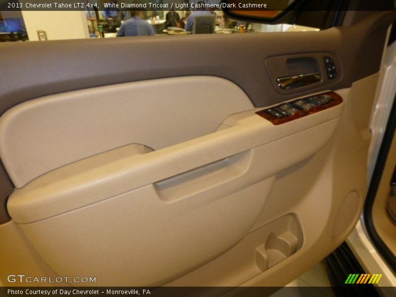 White Diamond Tricoat / Light Cashmere/Dark Cashmere 2013 Chevrolet Tahoe LTZ 4x4