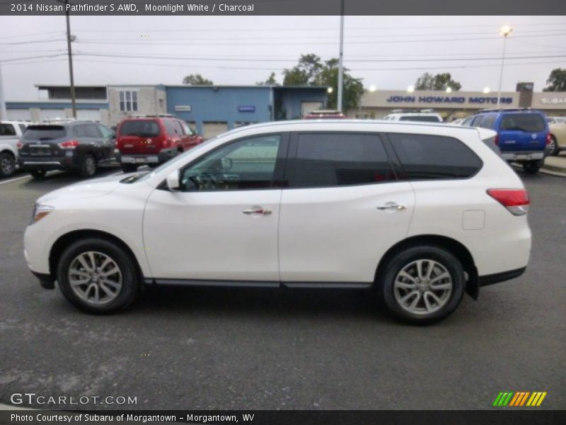 Moonlight White / Charcoal 2014 Nissan Pathfinder S AWD