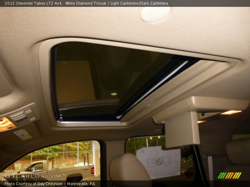 White Diamond Tricoat / Light Cashmere/Dark Cashmere 2013 Chevrolet Tahoe LTZ 4x4